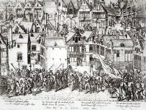 オレンジの王子（1533-84年）、カルヴァン派を落ち着かせる、1567年3月14日 作： Flemish School